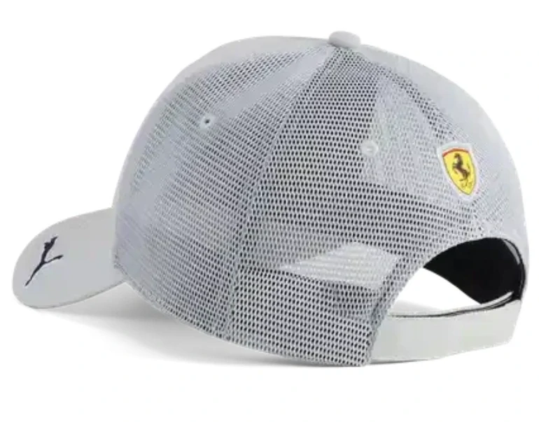 Kšiltovka Ferrari šedá