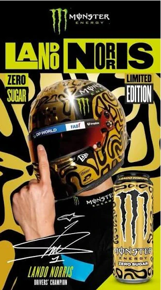 Lando Norris Monster Gold Limited edition