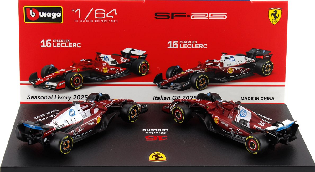 F1 Ferrari set Leclerc 2025