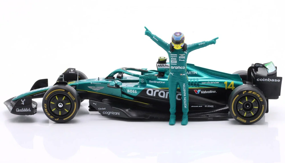 F1 Aston Martin model + Fernando Alonso