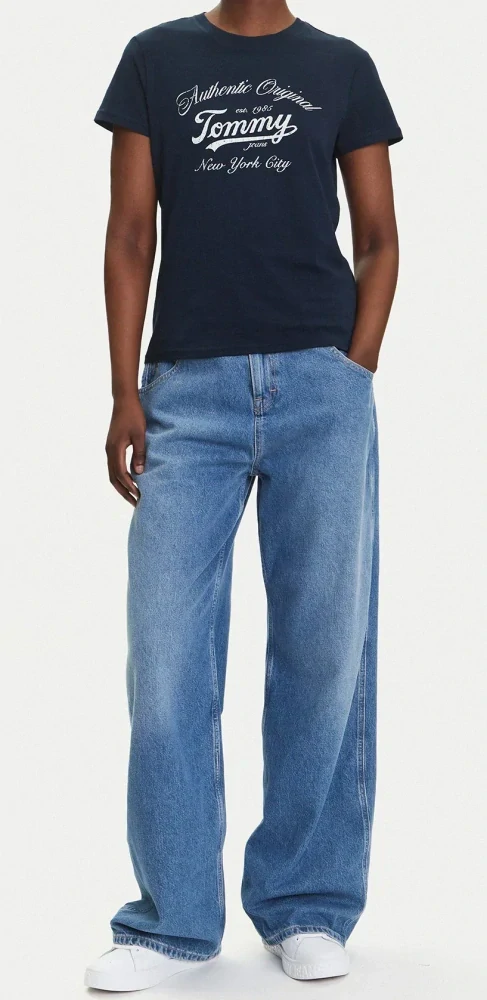 Tommy Jeans modré tričko