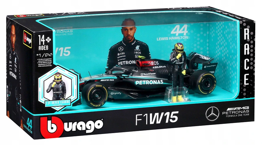 F1 Mercedes model + Hamilton