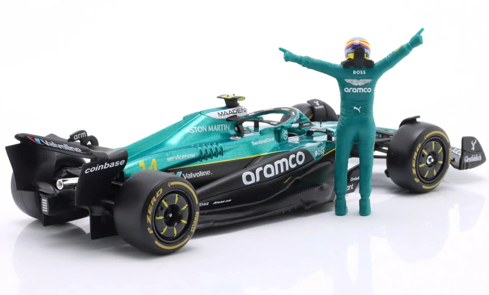 F1 Aston Martin model + Fernando Alonso