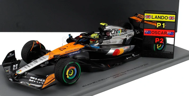 McLaren Lando Norris SILVERSTONE GP 25" Winner 1/18 Limited