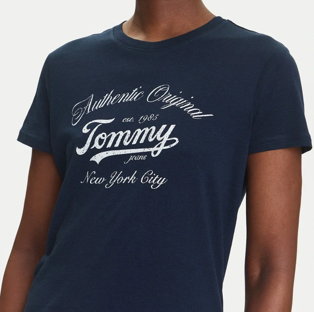 Tommy Jeans modré tričko