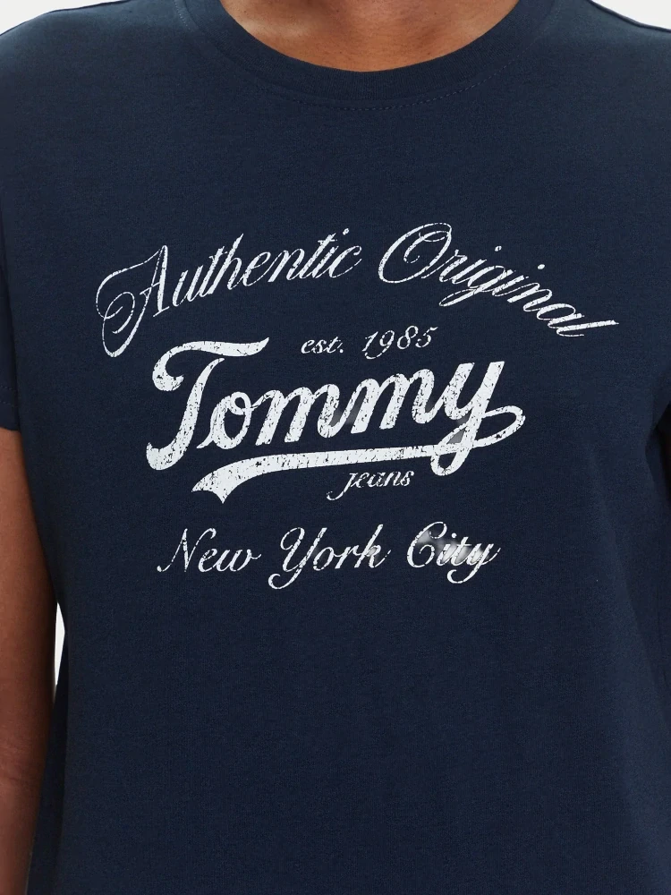Tommy Jeans modré tričko